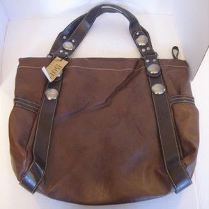 Bueno Collection Brown Faux Leather Purse/Handbag